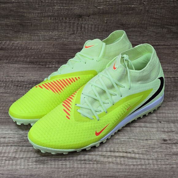 Nike Phantom 6 High Academy TF Men\'s Sz 12.5 Lime Green Turf Shoes (HQ2277-800)